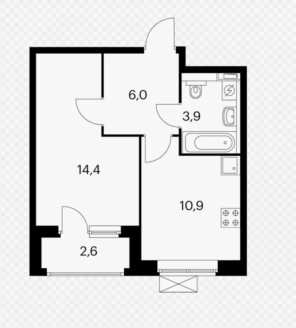 Before: Floor plan photo
